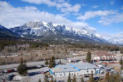 03 Canmore, Mount Rundle, Cascade Mountain From Helicopter Just After Takeoff From Canmore To Mount Assiniboine In Winter.jpg